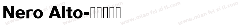 Nero Alto字体转换